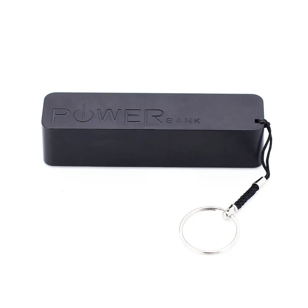 RioRand Portable Black Perfume Universal 2600mAh USB Port Battery Charger External Emergency Power Bank with Key