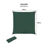 Outdoor Good Quality Polyester 2x2m Square Dark Green Lumber Sun Shade Sails Net Tarp Flexible Garden Shade
