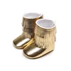 Latest Arrival Infant Fringed Boots High Top Tassel Baby Moccasins