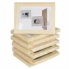 Table decoration DIY unfinished raw material timber picture frames for gift