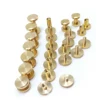 OEM Slotted Brass Chicago Book Binding Screws for Leather belt,leather bag,wallet, book binding