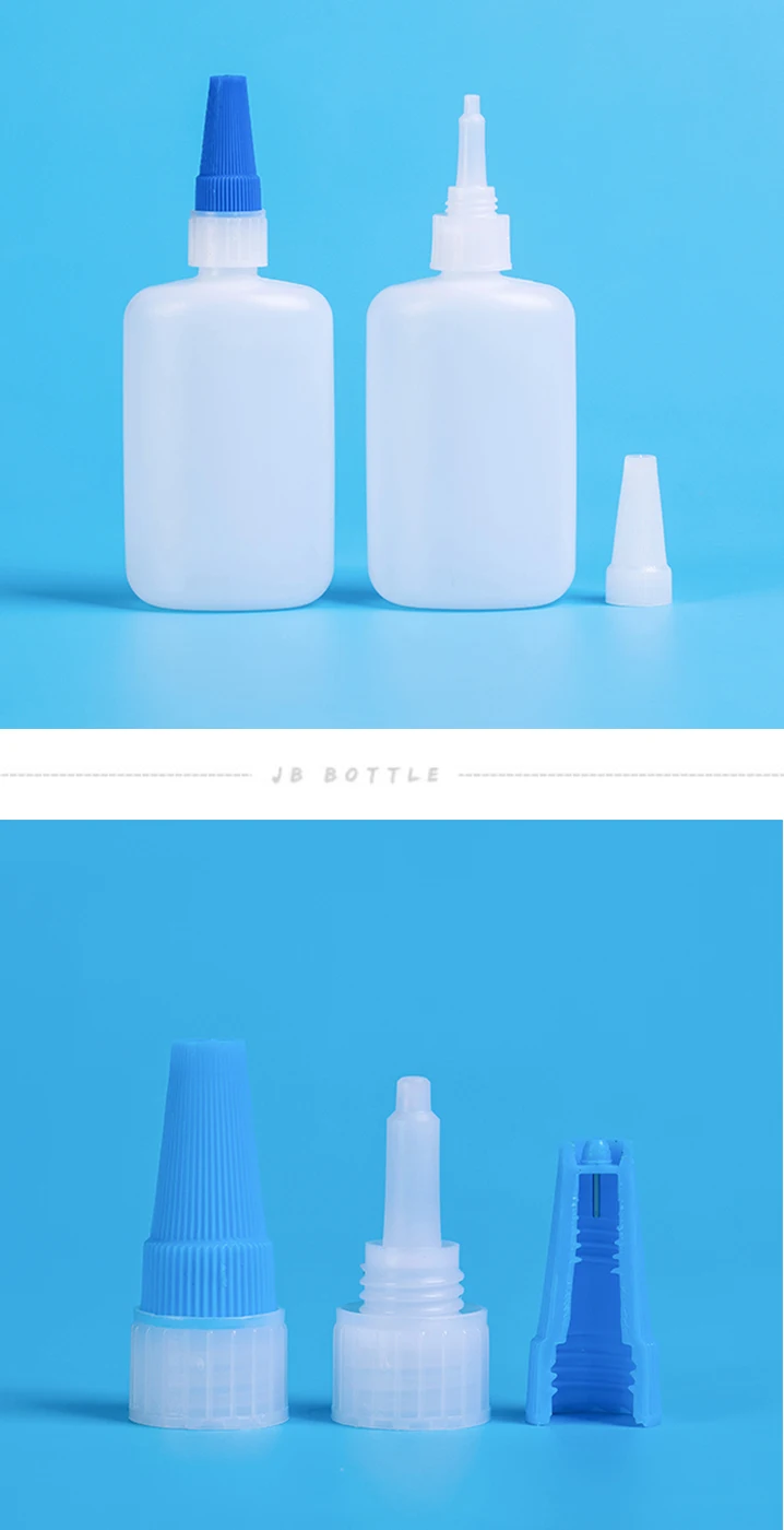 20ml Hdpe Cyanoacrylate Adhesive Epoxy Adhesive Glue Plastic Pin Cap