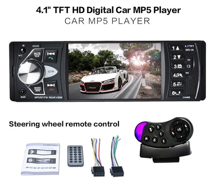 Auto 4.1 Inch Stereo 1din Car Radio Car Video Mp3/mp4/mp5/fm Android