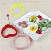 Kitchen Tools Stars Heart Round Flower Shape Non-stick Silicone Fried Egg Mold Pancake Rings