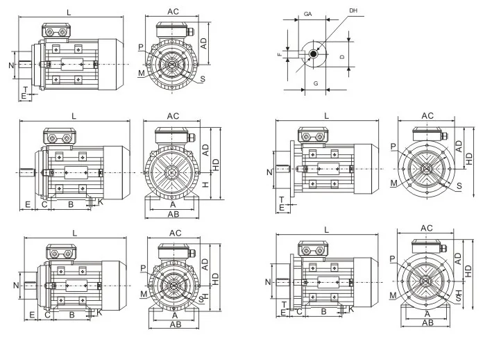 3 Phase Motor Abb Style 1hp 2hp 3hp 4hp 5 5hp 7 5hp 10hp 15hp 20hp Buy 3 Phase Motor Motor Spare Parts Three Phase Induction Motor Product On Alibaba Com