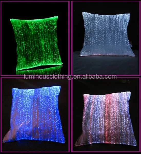 2017 Led Light Up Magic Fancy Decorative Silk Pillow Case Buy
