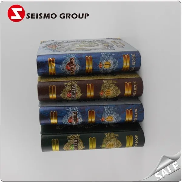 Custom Tin Boxes Wholesale Manufacturer Book Shaped Custom Printed Tin