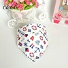 Fashion double layers baby bib organic 100% organic cotton