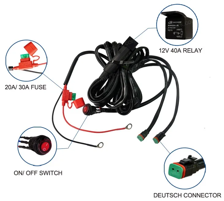 High Standard Motorcycle Wiring Harness Male-female Wiring Harness