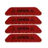 reflective sticker for bicycle,custom Door Warning schoolbag night light sticker safety reflection 4Pcs/lot