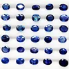 oval facetted cut gemstone with different size for jewelry making Sri Lanka natural unheated blue sapphire loose stone