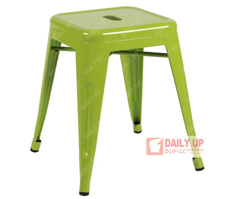 45cm Height French Bistro Rattan Chairs Stackable Convenient Outdoor Chair with PU Cushions Kitchen Bar Chair