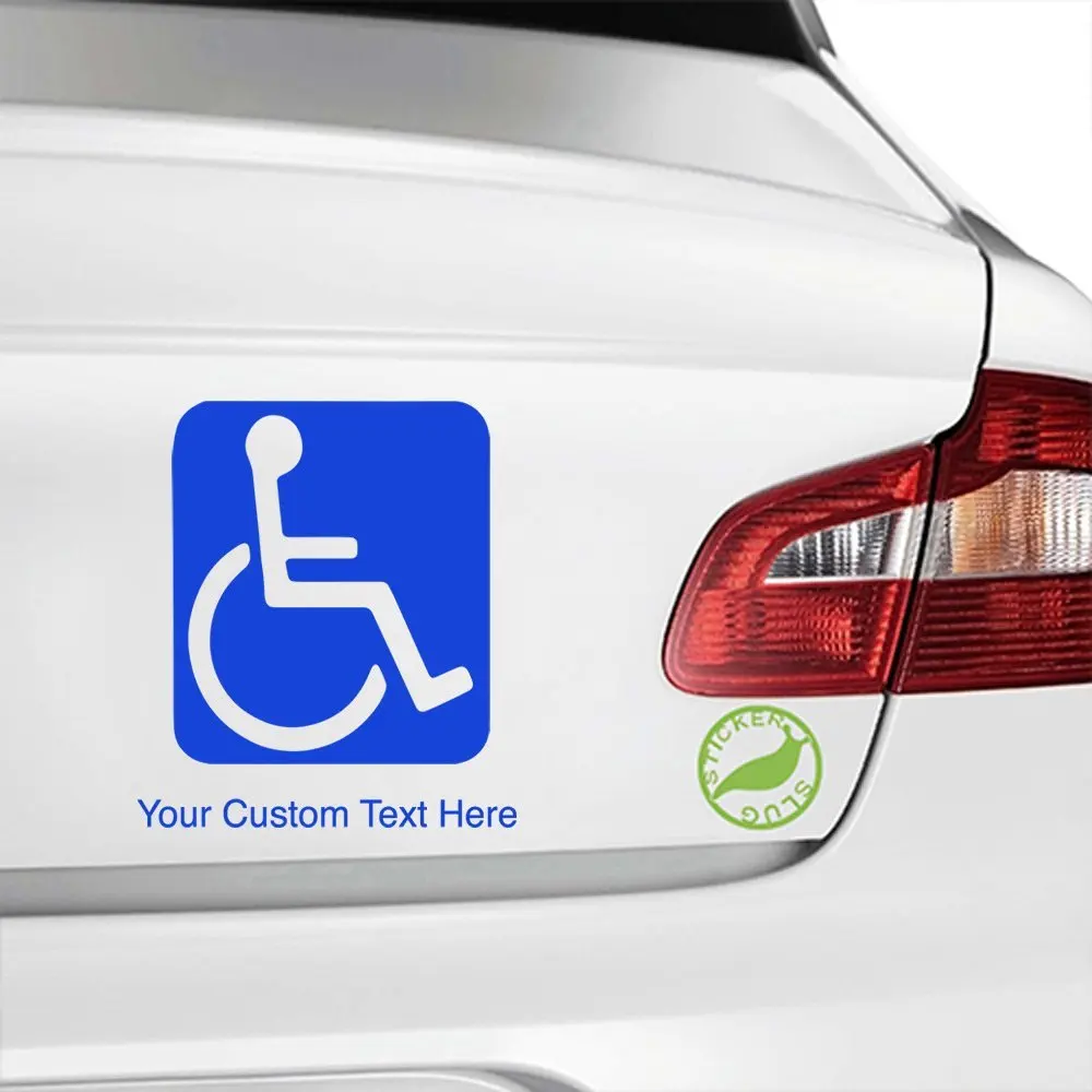 Buy Stickerslug Custom Blue 5 Inch Disabled Wheelchair Handicap Sign 1792