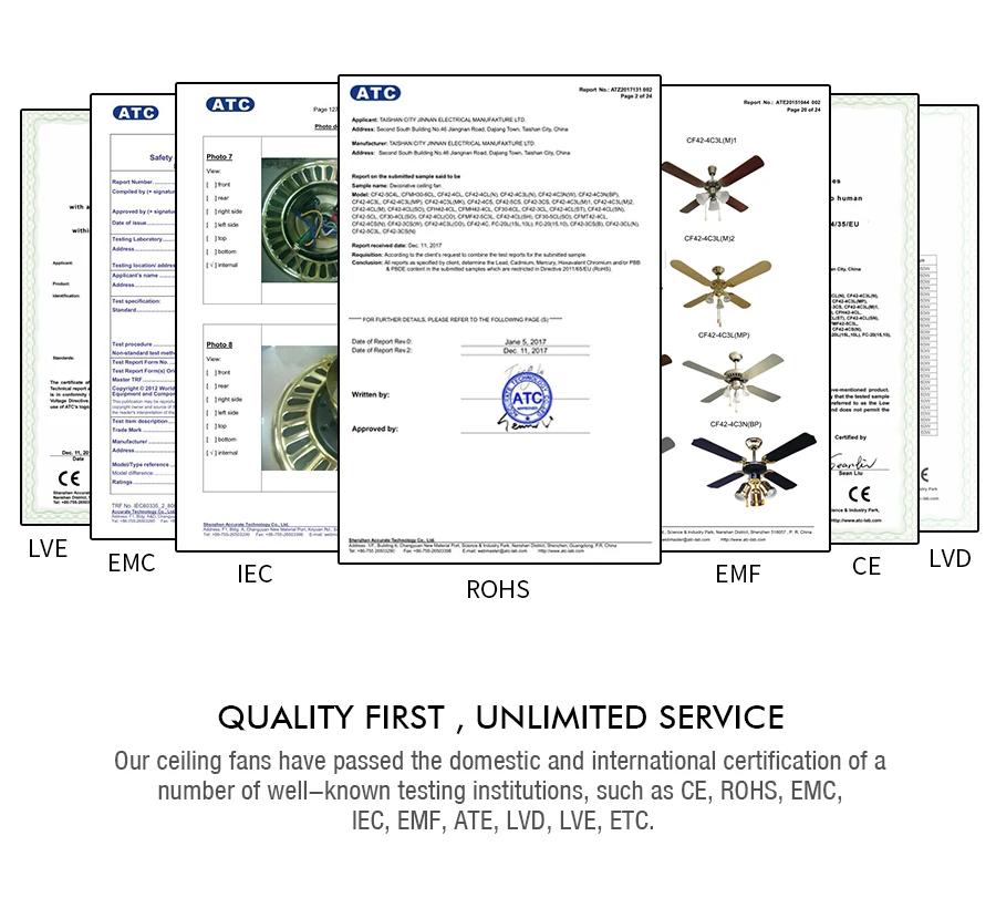 Ventilador Eléctrico Decorativo Para Techo De 48 Pulgadas Con Motor