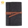 Felt Journal Travelers Notebook Custom Promotional Diary with Leather Strap