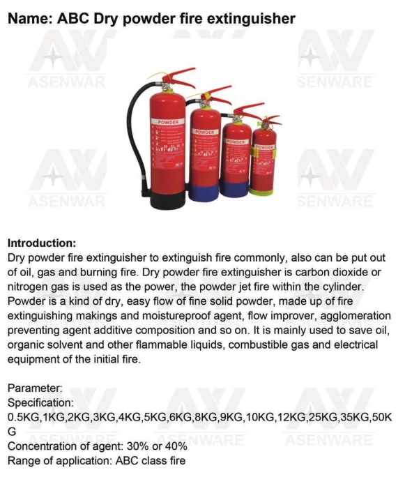 Latest arrival hanging cartridge type dry powder fire extinguisher