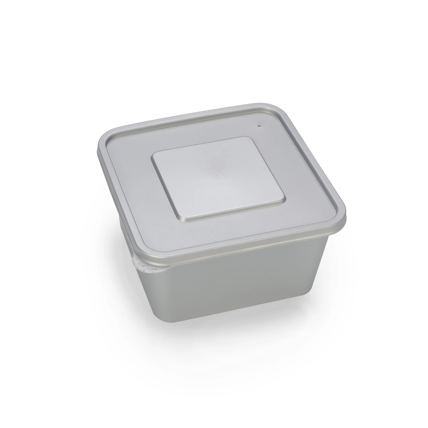 Sz-618 Small Size Silver Food Box Mini Square Plastic Container With ...