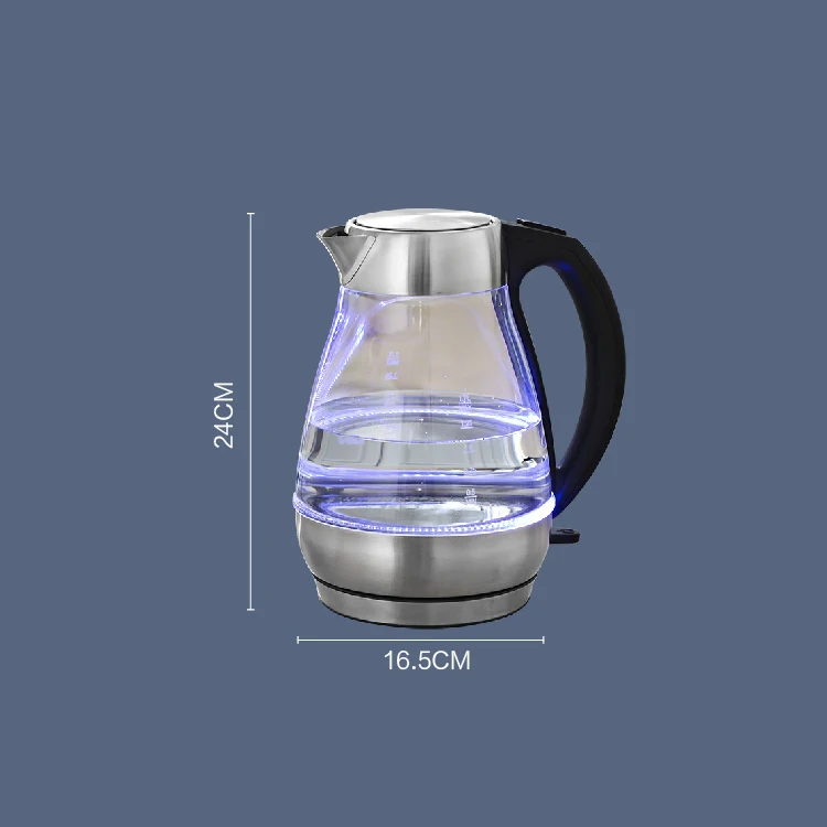 High Borosilicate Best Plug In Hot Glass Water Kettle Electric