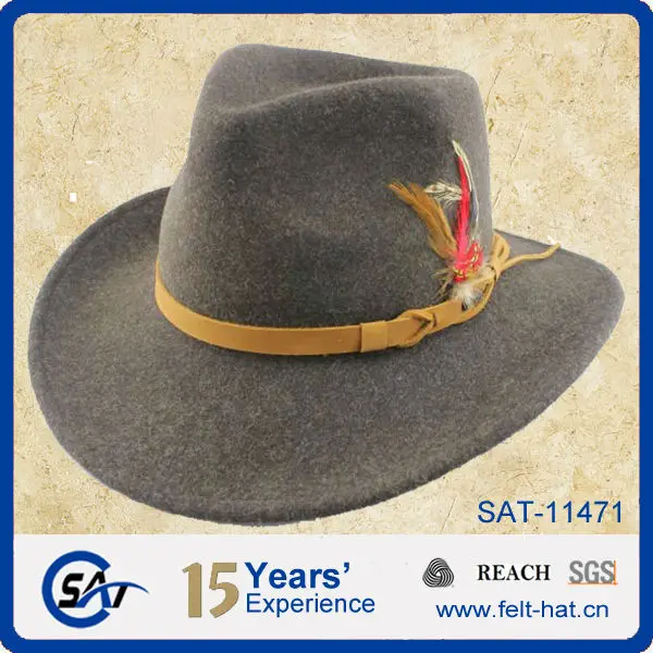 felt cowboy hats with trim