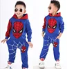 New Baby Boys Spring Autumn Spiderman Sports suit 2 pieces set Tracksuits Kids Clothing sets 100-150cm Casual clothes Coat+Pant