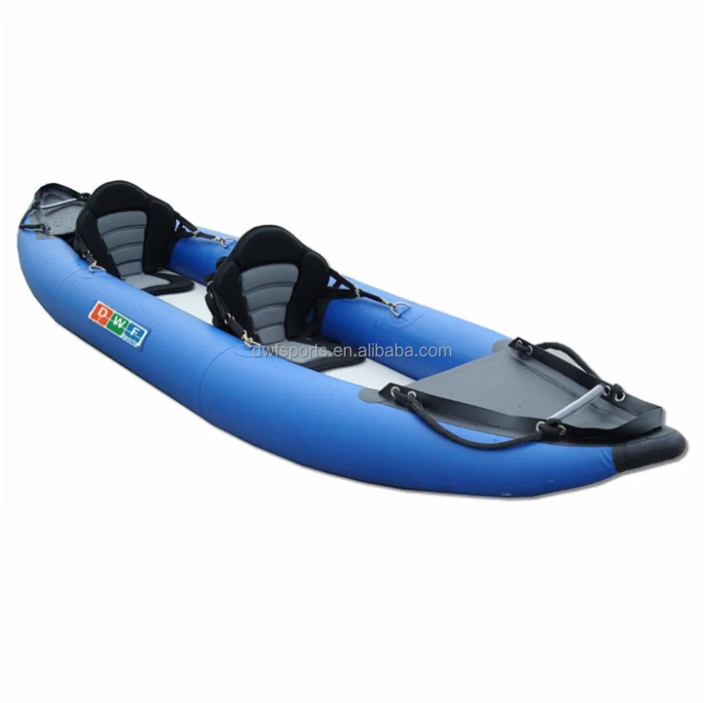 Hot Selling Inflatable Water Rowing Boat Air Folding Kayak For 1 Or 2