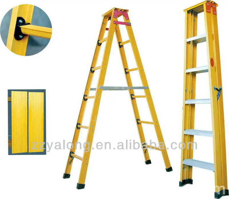 High Quality Frp Fiberglass Ladder Straight Step Ladder Safety Step