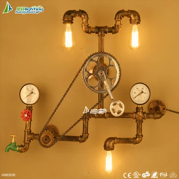 Nostalgische Ijzeren Balkon Decoratie Pijp Wandlamp