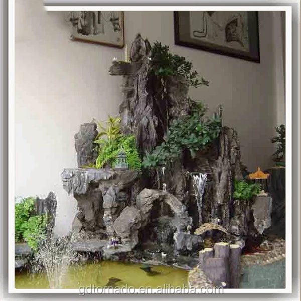 屋内噴水と滝プールポンプ風景小さなミニ噴水ロッカリーホームガーデン装飾用 - Buy 人工岩造園、黒岩用造園、人工ロッククライミング壁 Product  on Alibaba.com