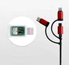 All in one fast charger Multi Function Mobile phone Cable charger 1m 3 in 1 USB fast charging cable