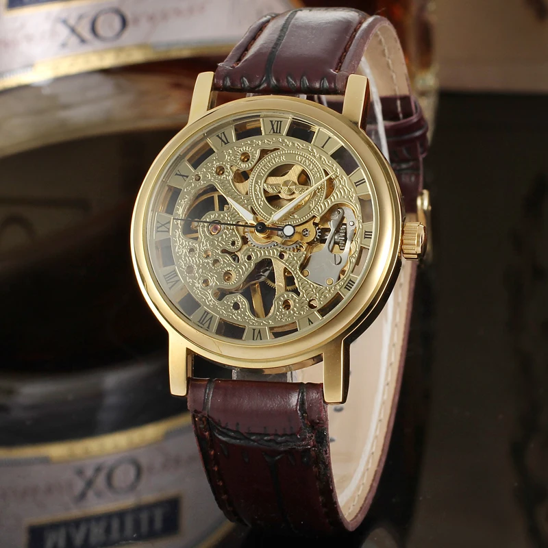Winner Original Factory Luxury Skeleton Mechanical Custom Watch