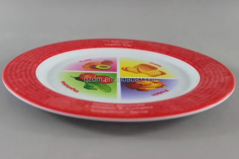 Custom Print 8"Melamine Food Dinner Plate