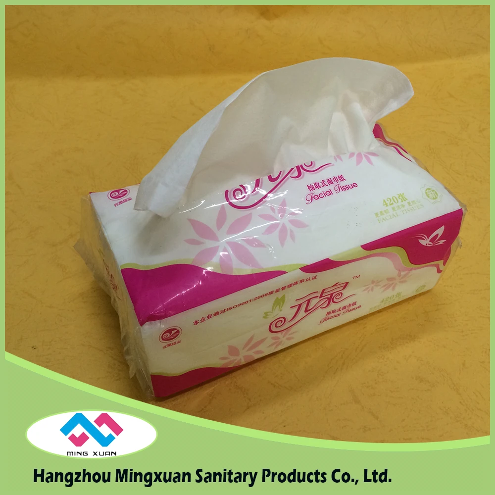 2ply 12.5gsm 100 Virgin Pulp Box Facial Tissue Colored Facial Tissue