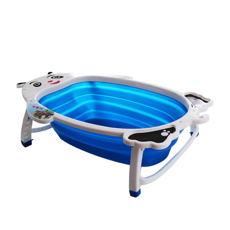 2018 New Design Baby Bath Basin/space Saving Plastic Baby Bath Tub/foldable Baby Bath Basin