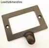 Furniture hardware square 72x67mm hardware antique drawer name card pull