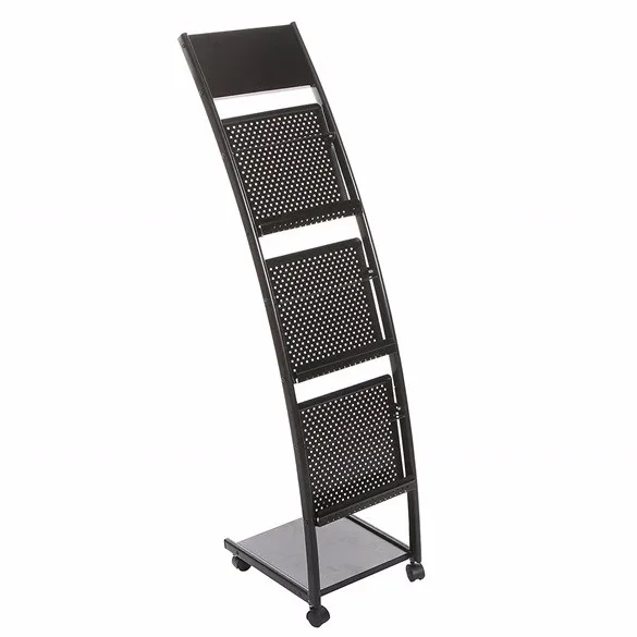Free Stand Metal Newspaper Racks Magazine Books Shelf For Sale Buy