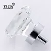Clear cheap pantry cupboard cabinet octagonal polished chrome knobs