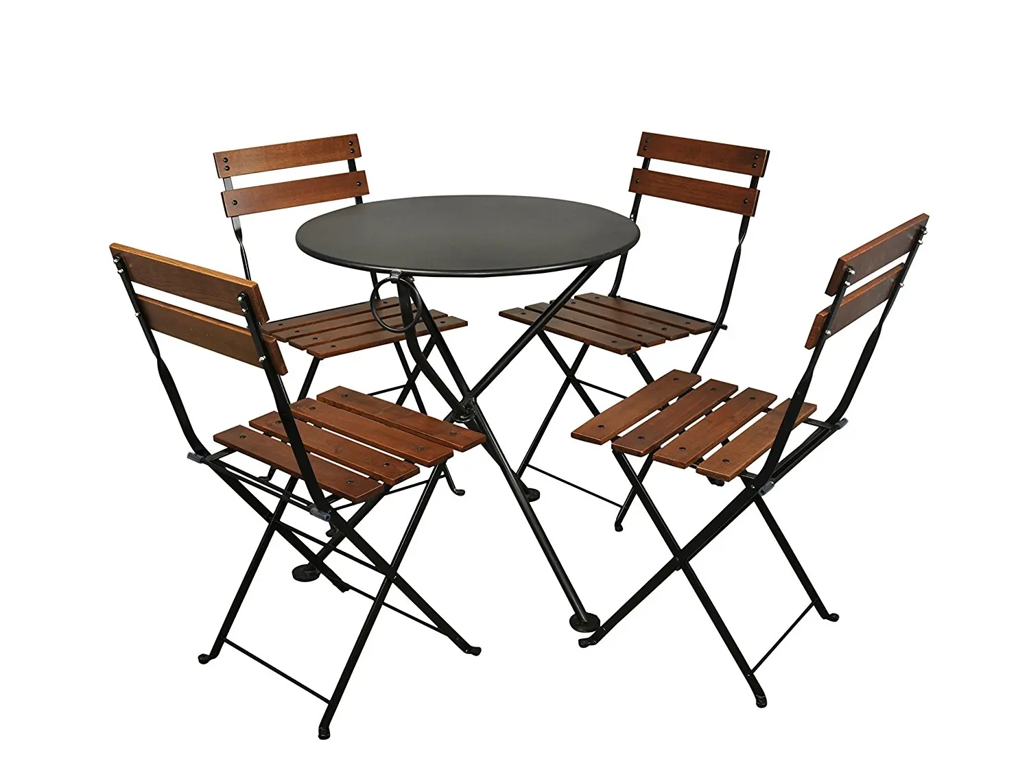 Складной стол со стульями для кафе