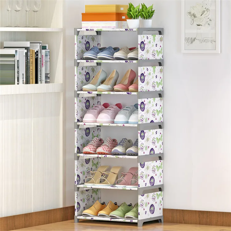 1set Diy Nonwoven Fabric Shoe Racks Shoe Shelf Nonwoven Racks Storage Shoe Buy Non
