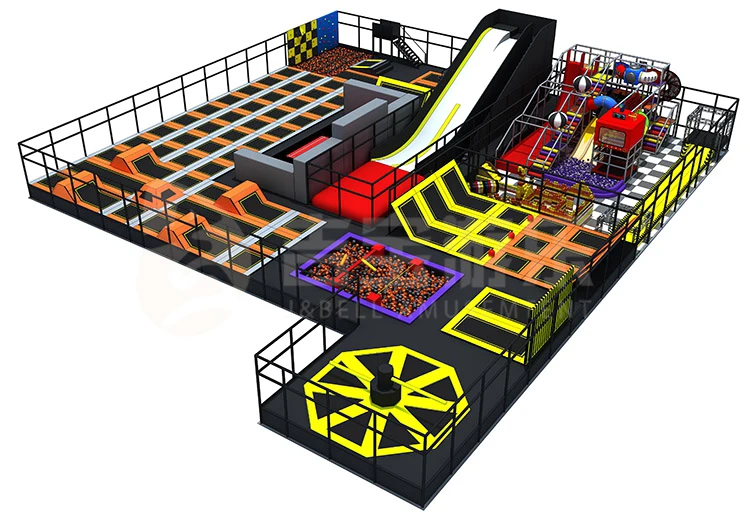 Factory Customized Commercial Big Indoor Foam Pit Trampoline Park
