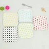 Promotion Best Supplier Stocked Square Disposable Wave Point Confetti Paper Plate Rectangle For Birthday Party Small MOQ
