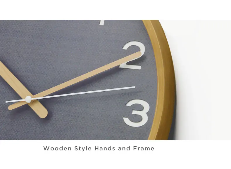 China Manufacture 12 Inch Weave Pattern Wooden Style Wall Clock Chinese