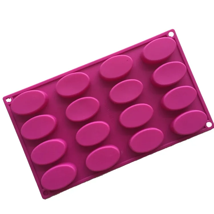 16 Cavity Oval Shaped Soap Making Mold Silicone For Soap Buy Oval Soap Making Mold Oval Shaped