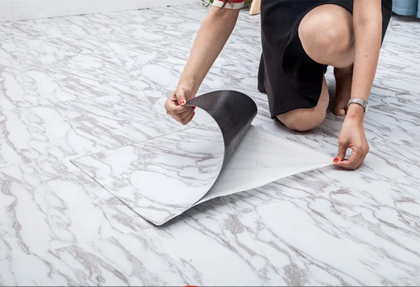 100% waterproof and anti-fire solid vinyl sheet flooring