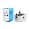 Worldwide Travel Adapter with Dual USB Charging Ports for Apple, iPod, iPad, Android Smartphone and Digital Cameras