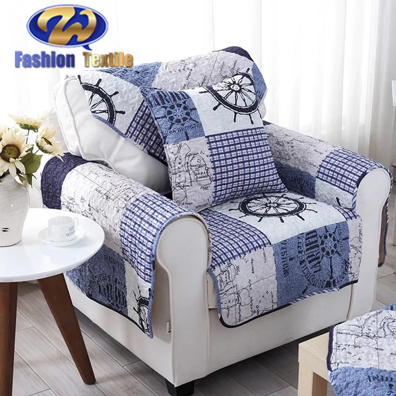 Factory Cheap Price Single Online Handmade Quilted Sofa Covers