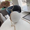 2019 Summer Round Purse Beautiful New Sequins Segment Ball Skewed Bag