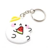 PVC rubber custom keychain ring key chain