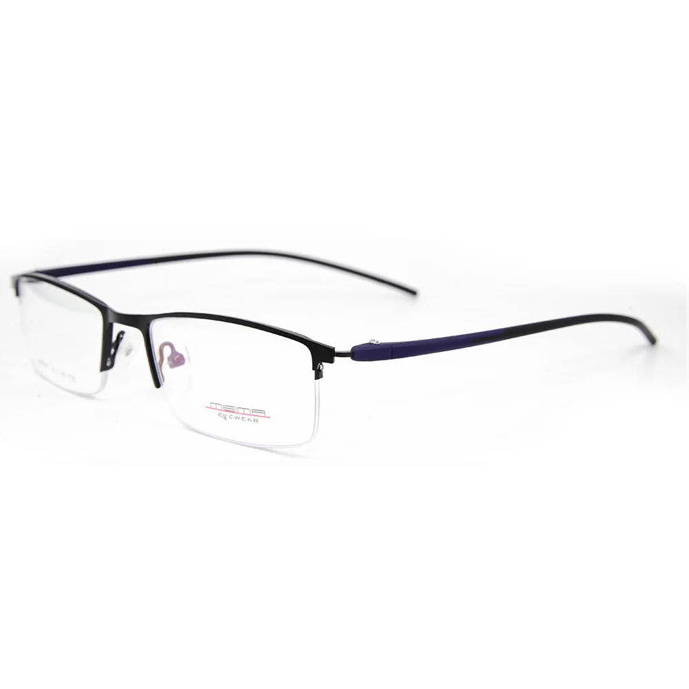 High Quality Fashion New Design Square Metal Half Frame Optical Glasses ...