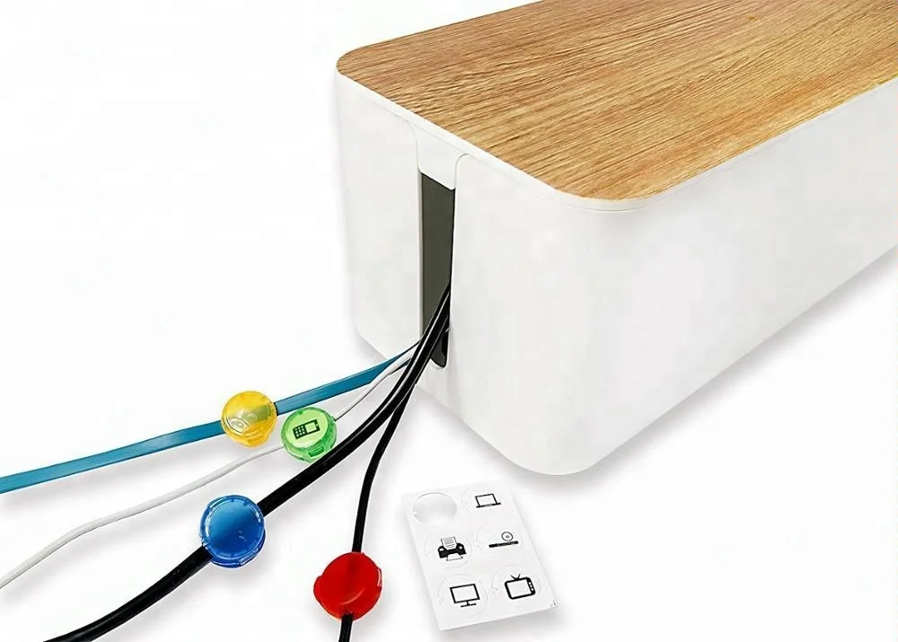 Power Cable Organizer Box Computer,Tv,Hdmi Cord Organizer Surge Protector Charger Dust Cover