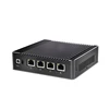 X86 Intel ITX Motherboard Pxe boot Desktop Computer 4 LAN Mini PC With Small Case and high performance